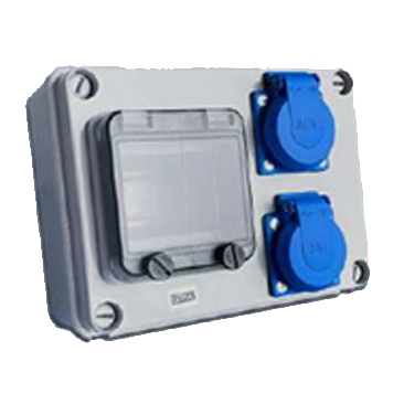 COMA COMB 1756.140 (Z 41.V4.S2) CAIXA COMB FINESTRA 4 MODULS + 2 ENDOLLS SHUCKO