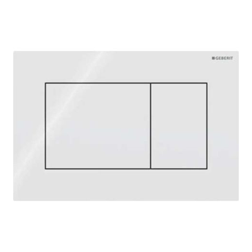 GEBERIT 115.660.11.1 PULSADOR SIGMA01 QUADRAT BLANC BRILLANT